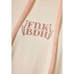 Funky Buddha Print On The Back Hoodie Γυναικείο (FBL012-110-06-CHALK)