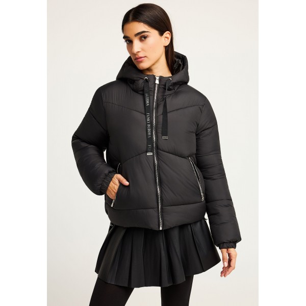 Funky Buddha Μπουφάν Puffer Γυναικείο (FBL012-111-01-BLACK)