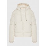 Funky Buddha Γυναικείο Φουσκωτό Τζάκετ (FBL012-111-01-OFF-WHITE)