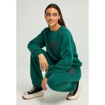 Funky Buddha Print Παντελόνι Φόρμας Γυναικείο (FBL012-111-02-DEEP-EMERALD)