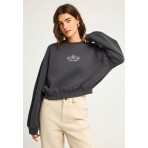 Funky Buddha Cowgirl Club Μπλούζα Με Λαιμόκοψη Γυναικεία (FBL012-111-06-ANTHRACITE)