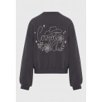 Funky Buddha Cowgirl Club Μπλούζα Με Λαιμόκοψη Γυναικεία (FBL012-111-06-ANTHRACITE)