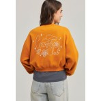 Funky Buddha Cowgirl Club Μπλούζα Με Λαιμόκοψη Γυναικεία (FBL012-111-06-RUSTIC-CARAMEL)