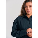 Funky Buddha Πουκάμισο Μακρυμάνικο Γυναικείο (FBL012-112-05-NAVY)
