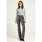 Funky Buddha Γυναικεία Μακρυμάνικη Πλεκτή Μπλούζα Ζιβάγκο Γκρι