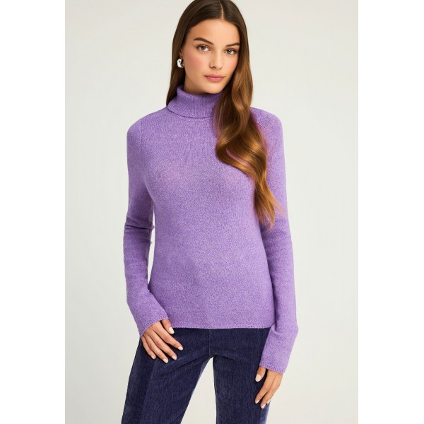 Funky Buddha Sequins Μπλούζα Με Ψηλό Λαιμό Γυναικεία (FBL012-112-09-ORCHID-MIST)