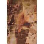 Funky Buddha Marble Print Μπλούζα Με Ψηλό Λαιμό Γυναικεία (FBL012-112-17-MULTI)