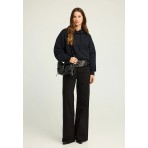 Funky Buddha Γυναικείo Φούτερ με Κουκούλα Μαύρο