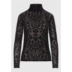 Funky Buddha Γυναικεία Μακρυμάνικη Μπλούζα Μαύρη