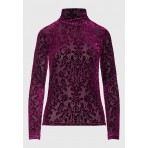 Funky Buddha Γυναικεία Μακρυμάνικη Μπλούζα Βυσσινί