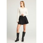 Funky Buddha Γυναικεία Φούστα Mini Μαύρη