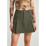 Funky Buddha Φούστα Mini Γυναικεία (FBL012-113-14-DUSTY-OLIVE)