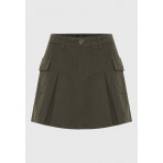 Funky Buddha Φούστα Mini Γυναικεία (FBL012-113-14-DUSTY-OLIVE)