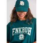 Funky Buddha Cotton With Varsity Logo T-Shirt Γυναικείο (FBL012-114-04-DARK-SEA)