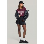 Funky Buddha Γυναικεία Μπλούζα Με Κοντό Μανίκι Και Τύπωμα (FBL012-114-04-MERLOT)