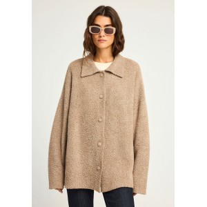 Funky Buddha Ζακέτα Fleece Γυναικεία (FBL012-114-09-GREIGE)