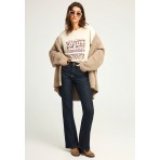 Funky Buddha Ζακέτα Fleece Γυναικεία (FBL012-114-09-GREIGE)