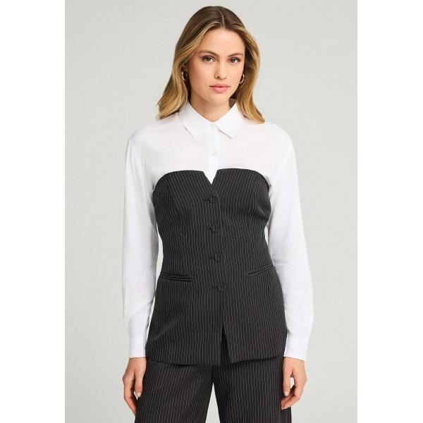 Funky Buddha Strapless Top Αμάνικο Γυναικείο (FBL012-115-17-BLACK)