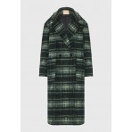 Funky Buddha Plaid Παλτό Γυναικείο (FBL012-118-01-MULTI)