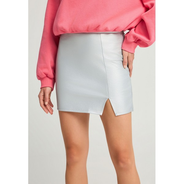 Funky Buddha Φούστα Mini Γυναικεία (FBL012-118-14-SILVER)