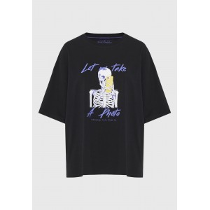 Funky Buddha Graphic Print Let Me Take A Photo T-Shirt Γυναικείο (FBL012-119-04-BLACK)