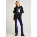 Funky Buddha Let Me Take A Photo Γυναικείο Κοντομάνικο T-Shirt Μαύρο