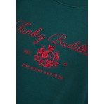 Funky Buddha Embroidered Design Μπλούζα Με Λαιμόκοψη Γυναικεία (FBL012-119-06-DEEP-EMERALD)