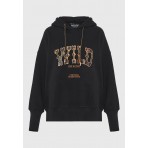 Funky Buddha Graphic Pint Wild Hoodie Γυναικείο (FBL012-120-06-BLACK)