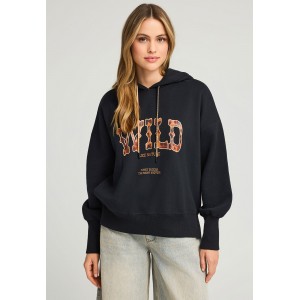 Funky Buddha Graphic Pint Wild Hoodie Γυναικείο (FBL012-120-06-BLACK)