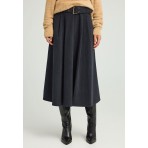 Funky Buddha Corduroy Φούστα Μidi Γυναικεία (FBL012-120-14-ANTHRACITE)