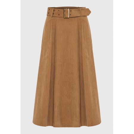 Funky Buddha Corduroy Φούστα Μidi Γυναικεία 