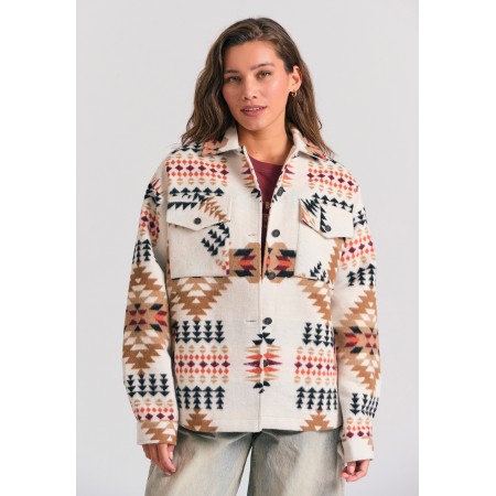 Funky Buddha Overshirt With Pattern Πουκάμισο Μακρυμάνικο Γυναικείο 