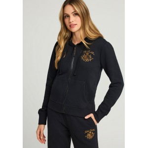 Funky Buddha Embroidered Logo Ζακέτα Βαμβακερή Γυναικεία (FBL012-121-06-BLACK)
