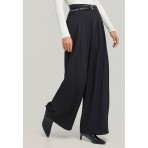Funky Buddha High-Waist Plain Παντελόνα Γυναικεία (FBL012-122-02-BLACK)