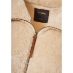 Funky Buddha Γυναικεία Ζακέτα Fleece Εκρού