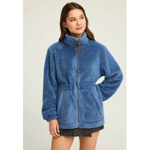 Funky Buddha Γυναικεία Ζακέτα Φούτερ (FBL012-122-06-INDIAN-TEAL)