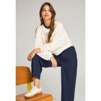 Funky Buddha Tailored Παντελόνι Casual Γυναικείο (FBL012-123-02-NAVY)