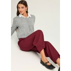 Funky Buddha Tailored Παντελόνι Casual Γυναικείο (FBL012-123-02-WINE-RED)
