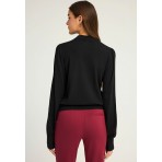 Funky Buddha Γυναικείο Πλεκτό Με Λαιμόκοψη (FBL012-123-09-BLACK)