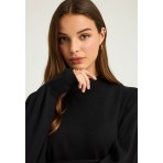 Funky Buddha Γυναικείο Πλεκτό Με Λαιμόκοψη (FBL012-123-09-BLACK)