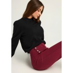 Funky Buddha Γυναικείο Πλεκτό Με Λαιμόκοψη (FBL012-123-09-BLACK)