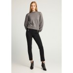 Funky Buddha Γυναικείο Πλεκτό Με Λαιμόκοψη (FBL012-123-09-GREY-MEL)