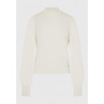 Funky Buddha Γυναικείο Πλεκτό Με Λαιμόκοψη (FBL012-123-09-WHITE)