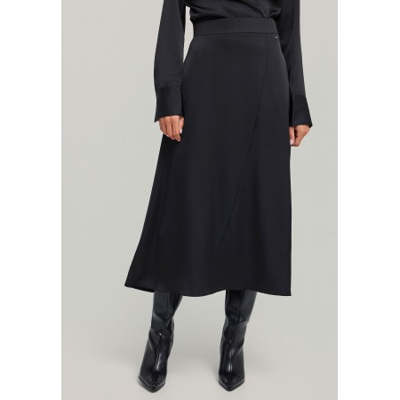 Funky Buddha Γυναικεία Φούστα Midi Μαύρη