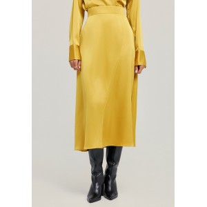 Funky Buddha A-Line Φούστα Μidi Γυναικεία (FBL012-123-14-LEMON-CURRY)