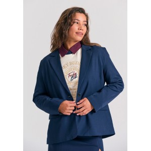 Funky Buddha Σακάκι Γυναικείο (FBL012-124-01-NAVY)