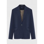 Funky Buddha Σακάκι Γυναικείο (FBL012-124-01-NAVY)