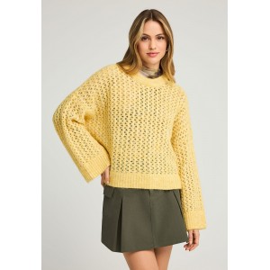 Funky Buddha Sustainable Μπλούζα Πλεκτή Γυναικεία (FBL012-124-09-RAY-FLOWER)