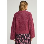 Funky Buddha Γυναικείο Πλεκτό Με Λαιμόκοψη (FBL012-124-09-SCARLET-RED)