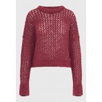 Funky Buddha Γυναικείο Πλεκτό Με Λαιμόκοψη (FBL012-124-09-SCARLET-RED)